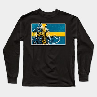 Swedish Viking Warrior Long Sleeve T-Shirt